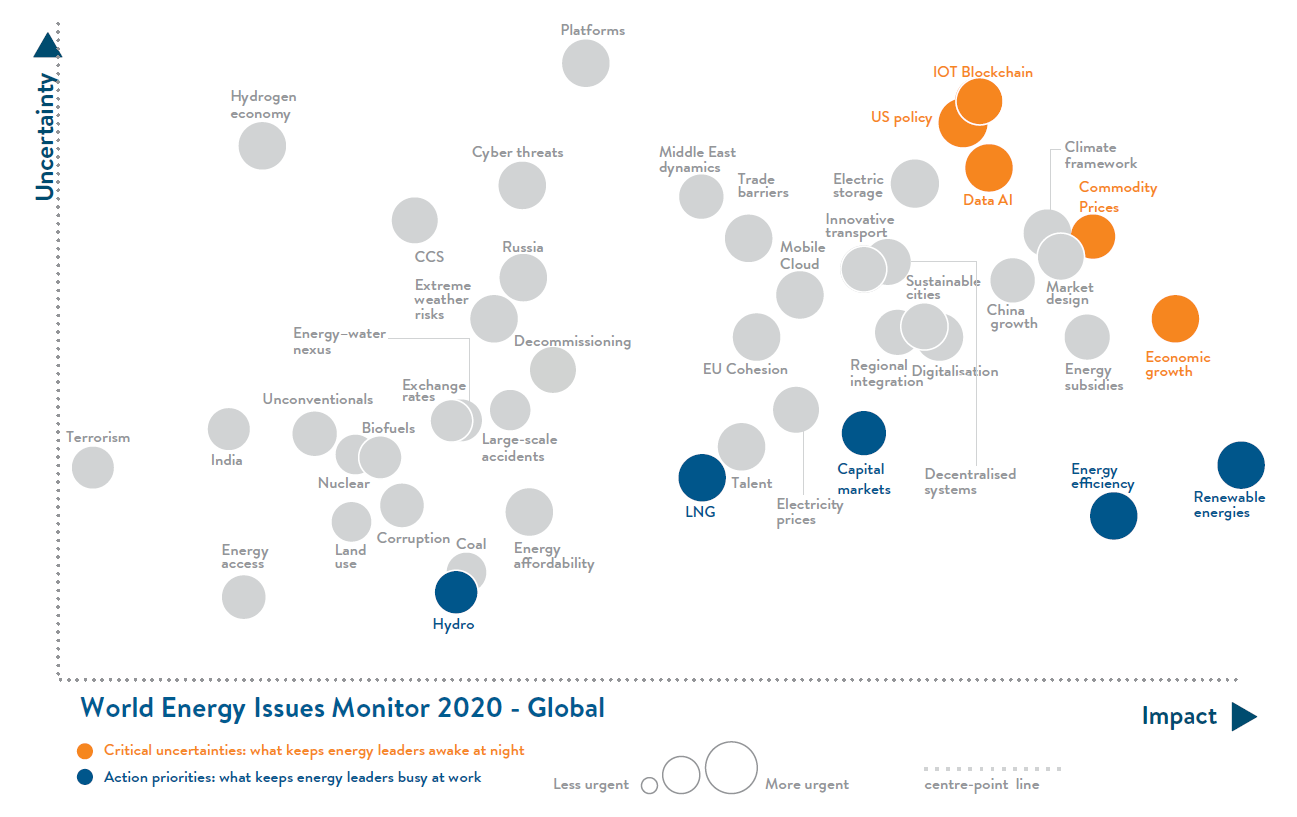 Global Issue Monitor for 2020 by the World energy Council 