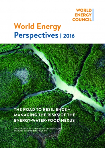 The road to resilience - managing the risks of the energy-water-food nexus