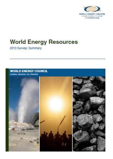 World Energy Resources: 2013 Survey