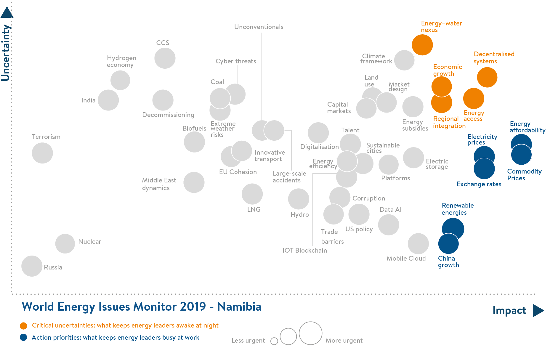 namibia, critical uncertainties, action priorities