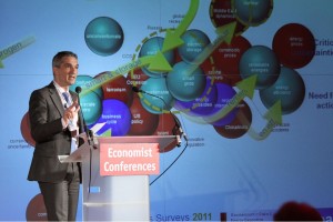 Christoph Frei speaking at the UK Energy Summit on 3 May in London (Photo credit: Economist Conferences)