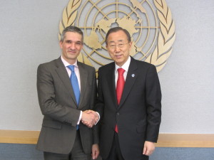 Christoph Frei and Ban Ki-moon