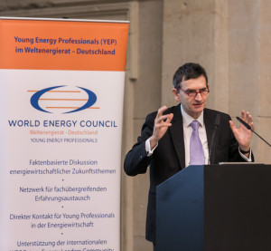 Volker Perthes addressing the audience at the German Energy Day 2013