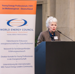 Mrs Nadeau, WEC Chair, at the German Energy Day 2013