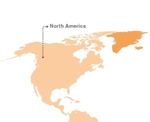 Map of North America