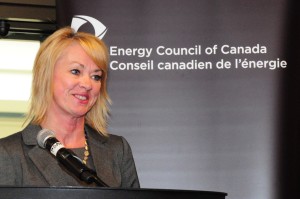 The Honourable Diana McQueen, Minister of Energy, Government of Alberta, at the Canadian Energy Summit
