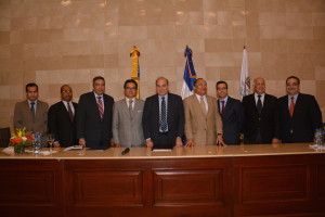 Pelegrin Horacio Castillo Semán, Minister of Energy and Mines for the Dominican Republic (center) with José Antonio Lleras, WEC vice-Chair for Latin America and the Caribbean to his left