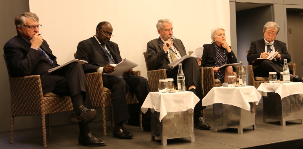 (from left to right) Jean Marie Dauger, Rabiou Hassane Yari, Olivier Appert, Marie-José Nadeau, Teruaki Masumoto