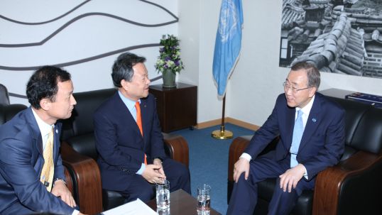 World Energy Congress Chairman meets Ban Ki-moon