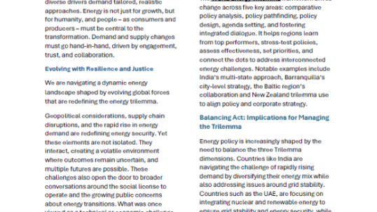 Evolving with Resilience and Justice: A World Energy Council Executive Dialogue