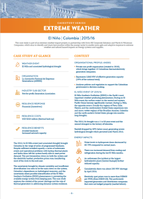 El Niño Colombia Extreme Weather Case Study