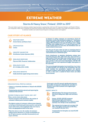 Storms & Heavy Snow Finland Extreme Weather Case Study