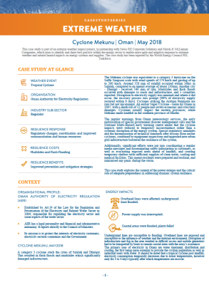 Cyclone Mekunu Oman Extreme Weather Case Study