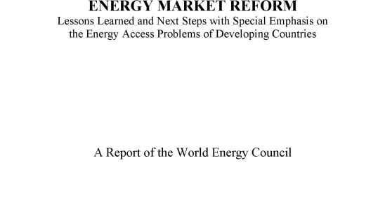 Energy Market Reform 2004