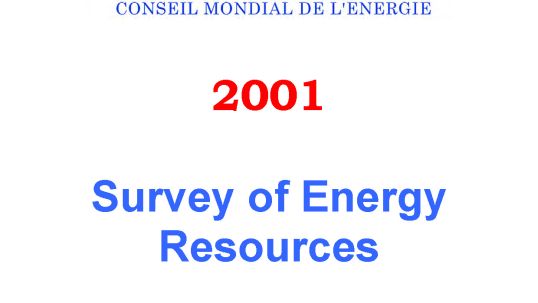 World Energy Resources 2001