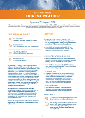 Typhoon 21 Japan Extreme Weather Case Study