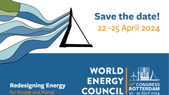 Press Release: Save the Date: World Energy Congress in Rotterdam, the Netherlands - Now 22-25 April 