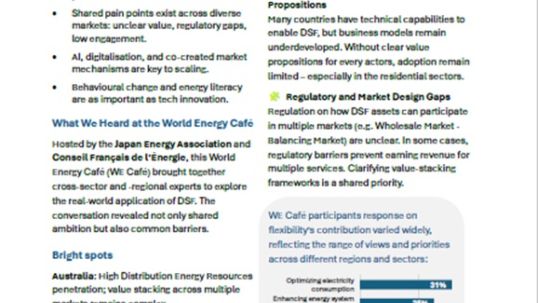 World Energy Café: Market Design. Powering the Future: How Demand-Side Flexibility Can Transform Energy Systems