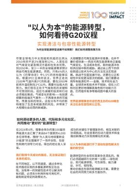 (Chinese) Humanising Energy: A look at the G20 Agenda
