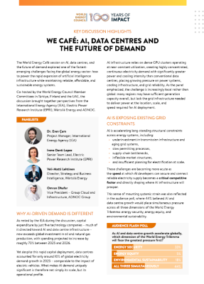 AI, Data Centres and the Future of Demand – WE Café Discussion Highlights