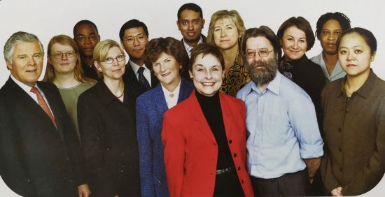 Global Secretariat Office staff, London, 2002