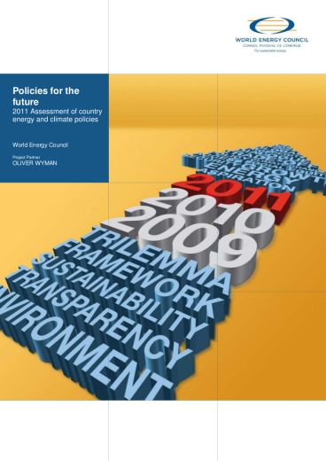 World Energy Trilemma 2011: Policies for the future - Assessment of country energy and climate policy