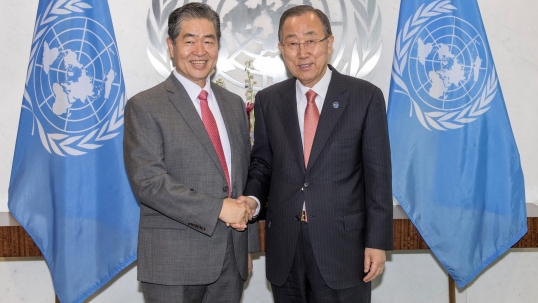 Younghoon David Kim, World Energy Council Chair, meets UN Secretary General Ban Ki-moon