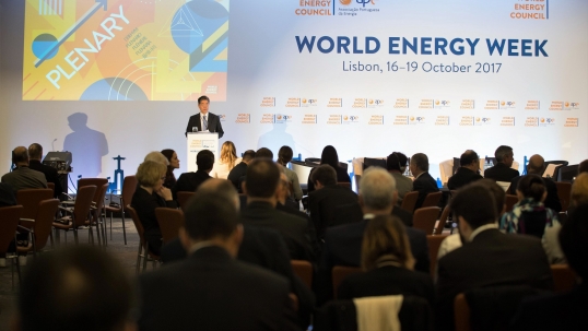 Council Chair, Younghoon David Kim, addresses Energy Trilemma plenary at World Energy Week