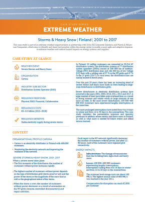 Storms & Heavy Snow Finland Extreme Weather Case Study