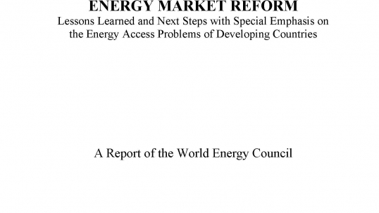 Energy Market Reform 2004