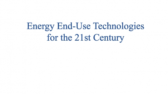 Energy End-Use Technologies for the 21st Century