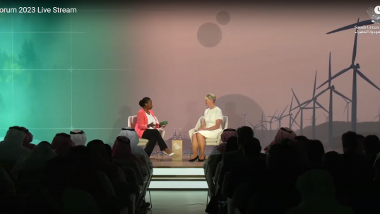 COP28: Dr Angela Wilkinson opens Saudi Green Initiative with fireside chat