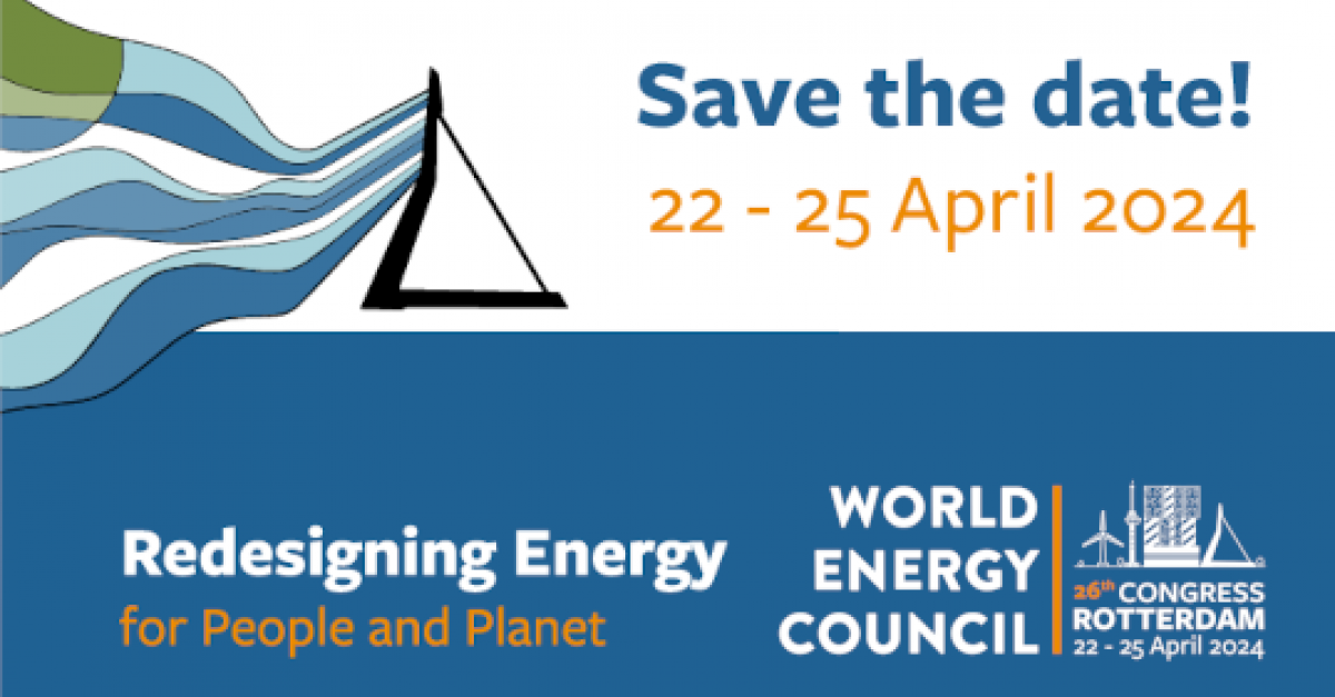 Press Release Save the Date World Energy Congress in Rotterdam, the