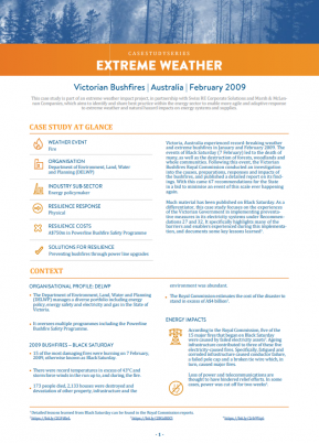 Victorian Bush-fires Extreme Weather Case Study
