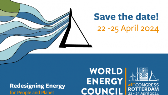 Press Release: Save the Date: World Energy Congress in Rotterdam, the Netherlands - Now 22-25 April 