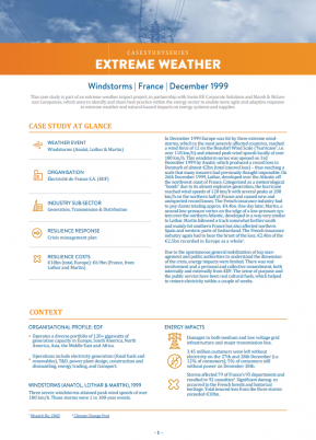 Wind Storms France Extreme Weather Case Study